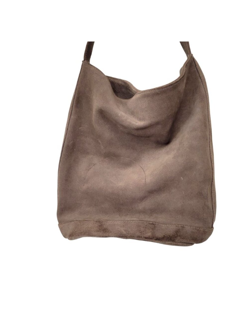 Kimchi Blue Brown Suede Hobo Shoulder Bag With Inner Zip Pocket - Picture 2 of 8